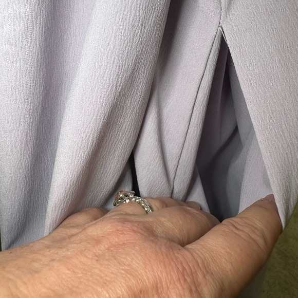 Entro Lavender Button-Up Dress with Ruffle Trim - Picture 5 of 11